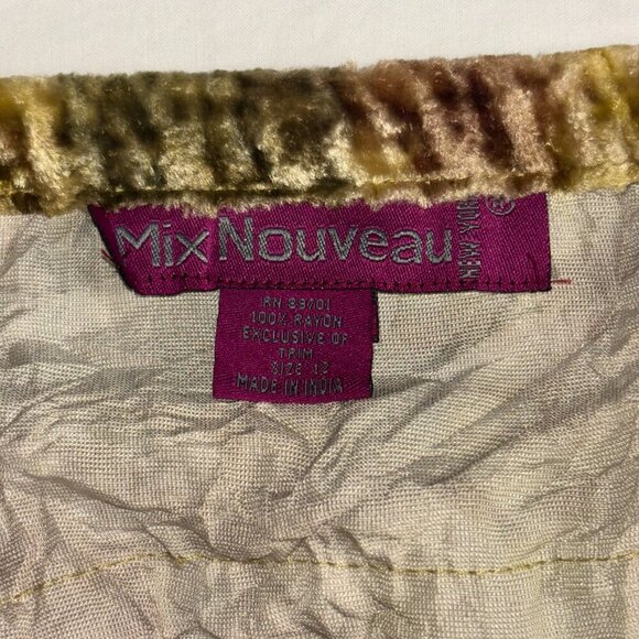 Mix Nouveau Velvet Tiered Skirt - Size 12 - Picture 3 of 8